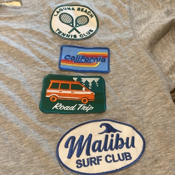 NWT Vintage Havana Gray Patched Shirt Size Small - Picture 2 of 6